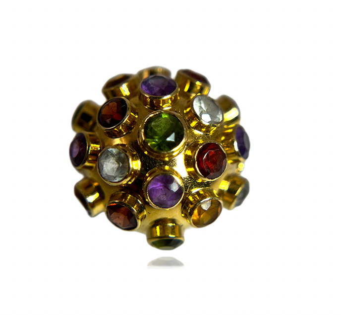 Gemstone Sputnik Ring