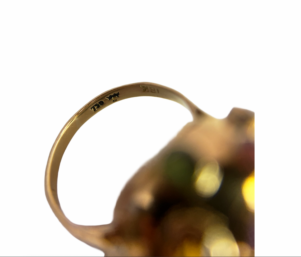 Gemstone Sputnik Ring