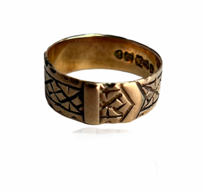 Gold Buckle Ring
