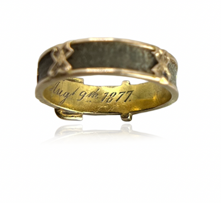 English Gold Buckle Ring