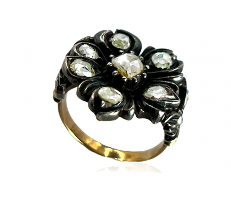 Edwardian Rose-Cut Diamond Ring