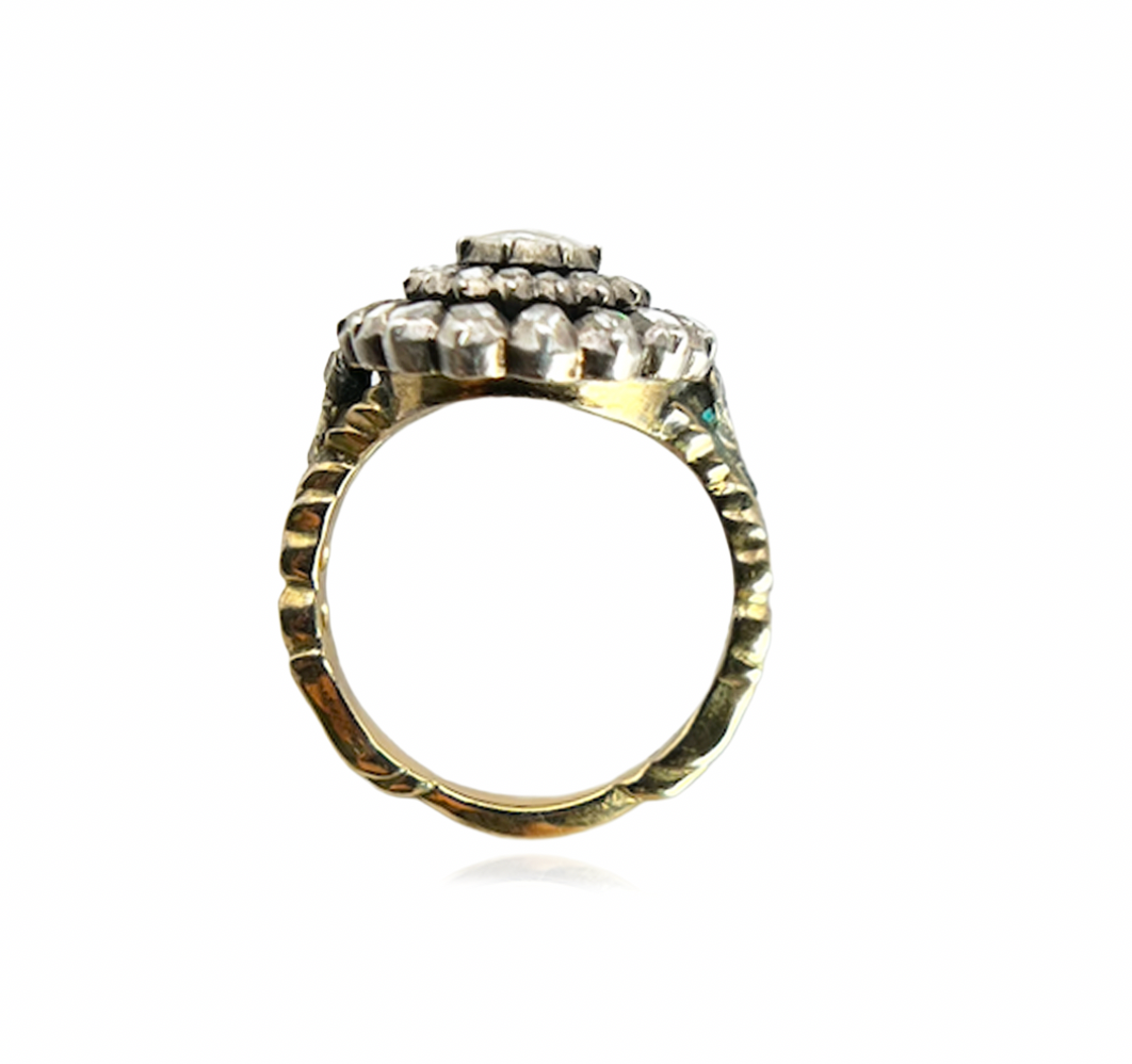 Rose Cut Diamond Ring