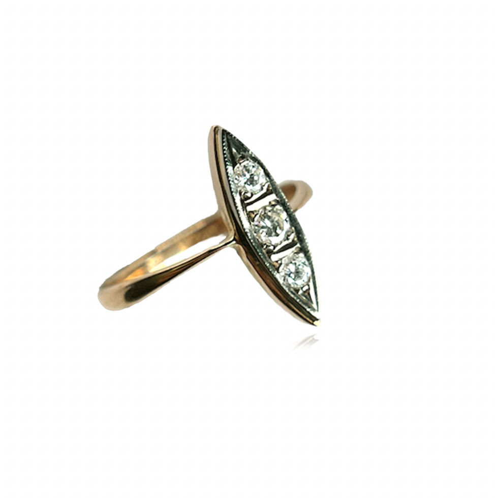 Diamond Navette Ring