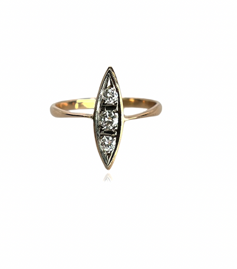 Diamond Navette Ring