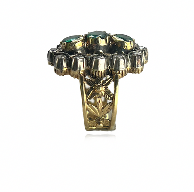 Emerald and Diamond Ring