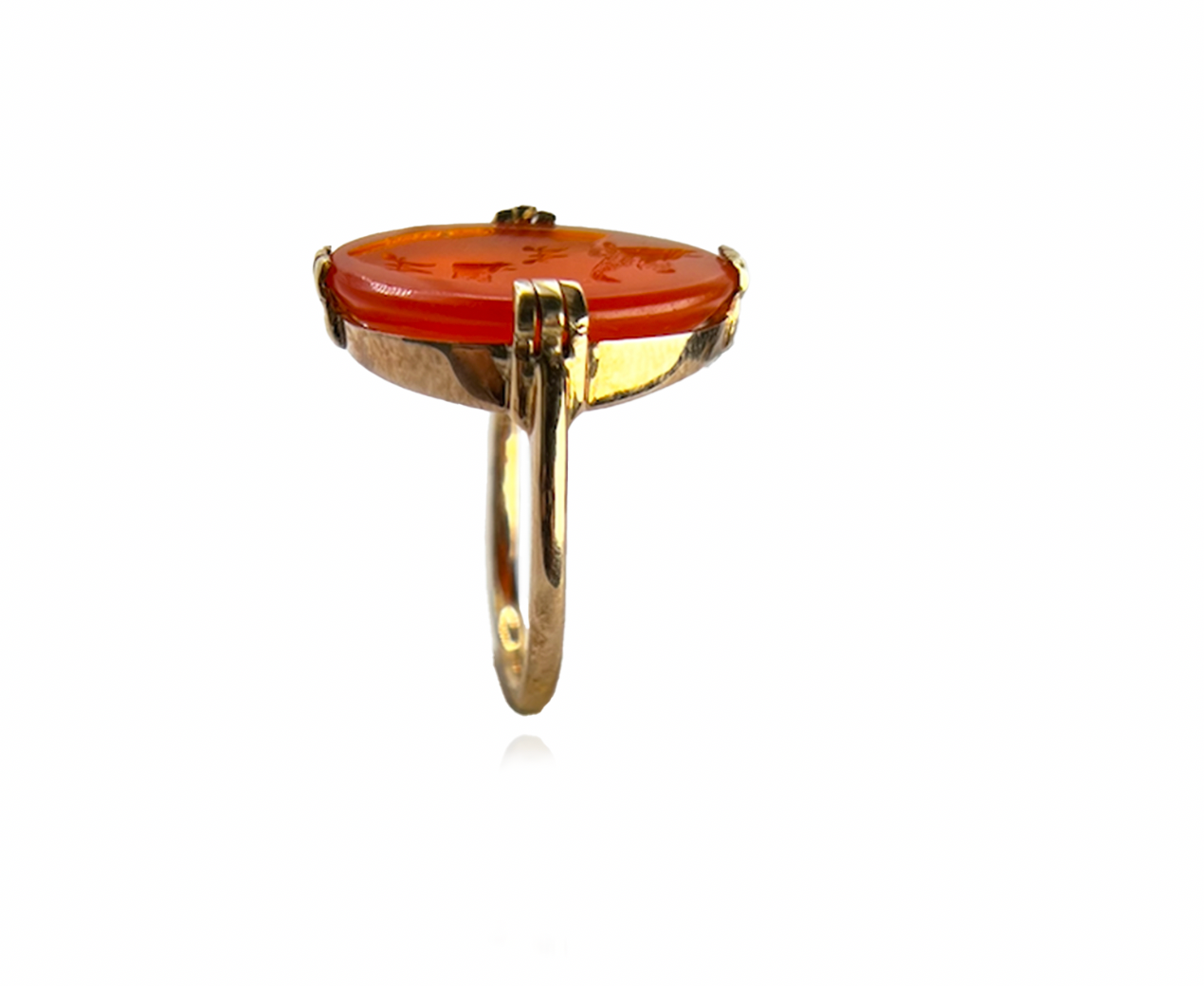 Carnelian Intaglio Men's Ring