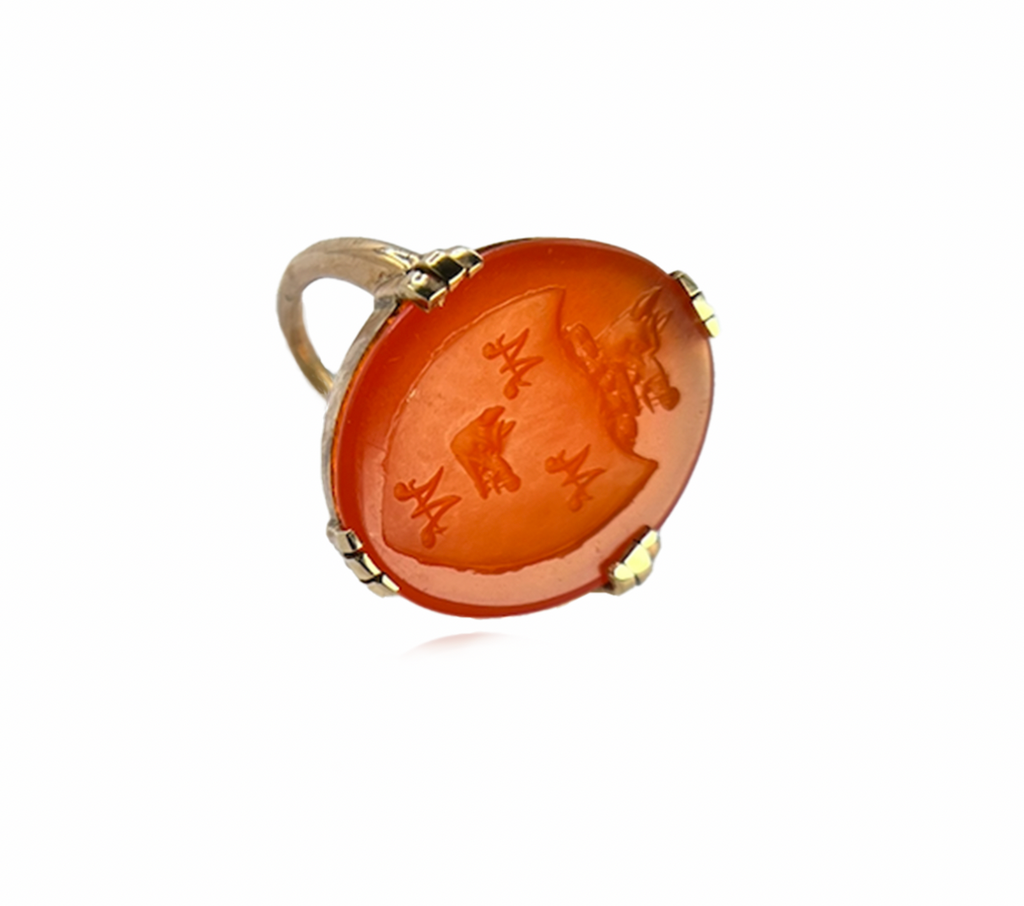 Carnelian Intaglio Men's Ring
