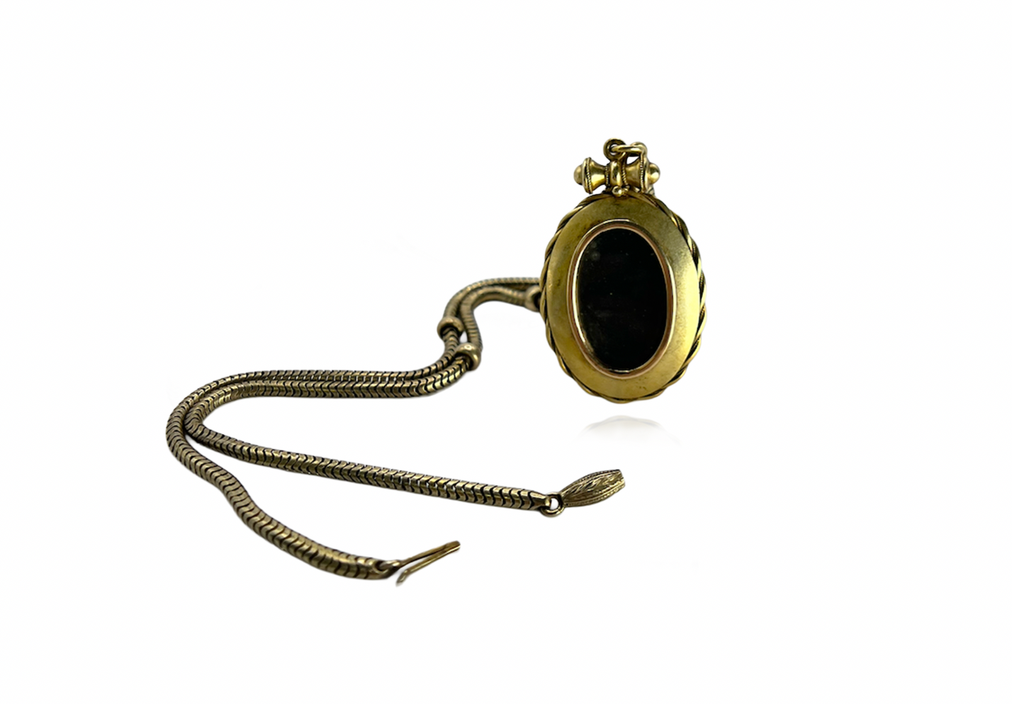 Rose Cut Diamonds and Pearl Locket Necklace