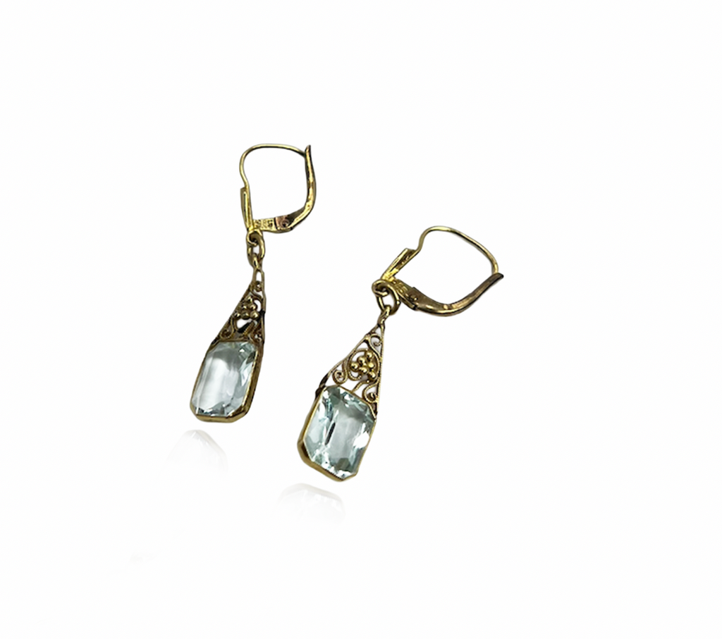 Aquamarine Drop Earrings