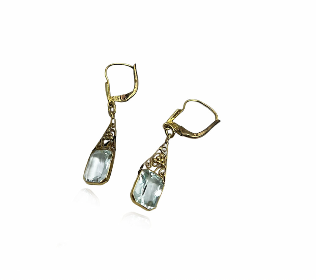 Aquamarine Drop Earrings