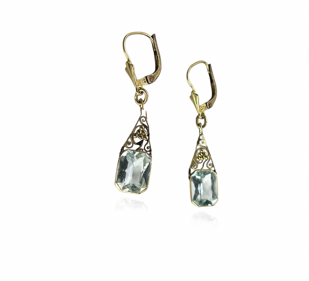 Aquamarine Drop Earrings
