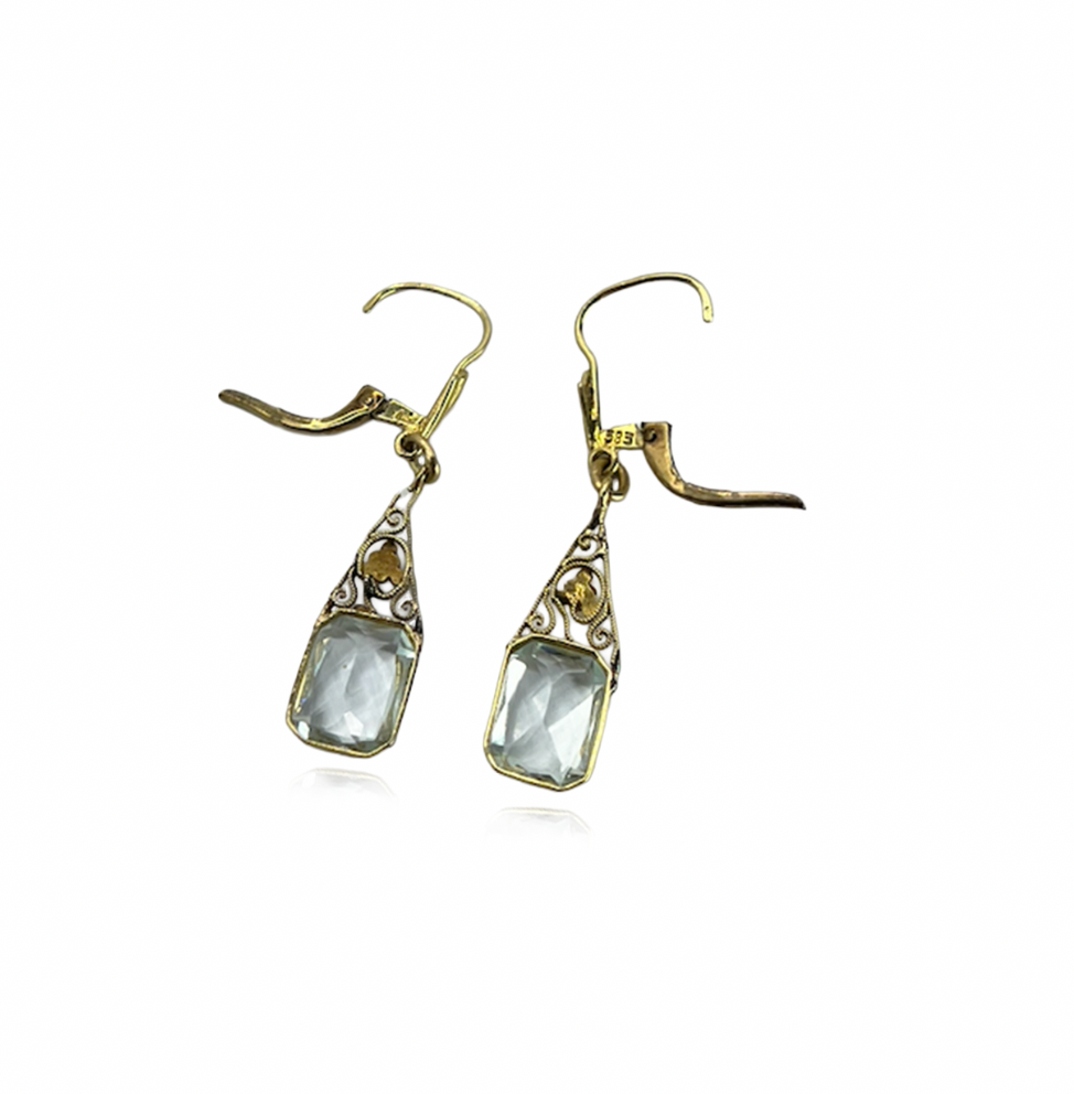 Aquamarine Drop Earrings