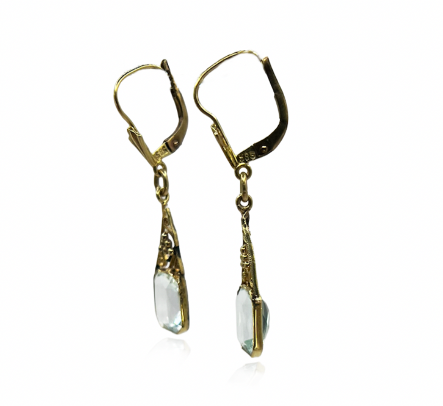 Aquamarine Drop Earrings