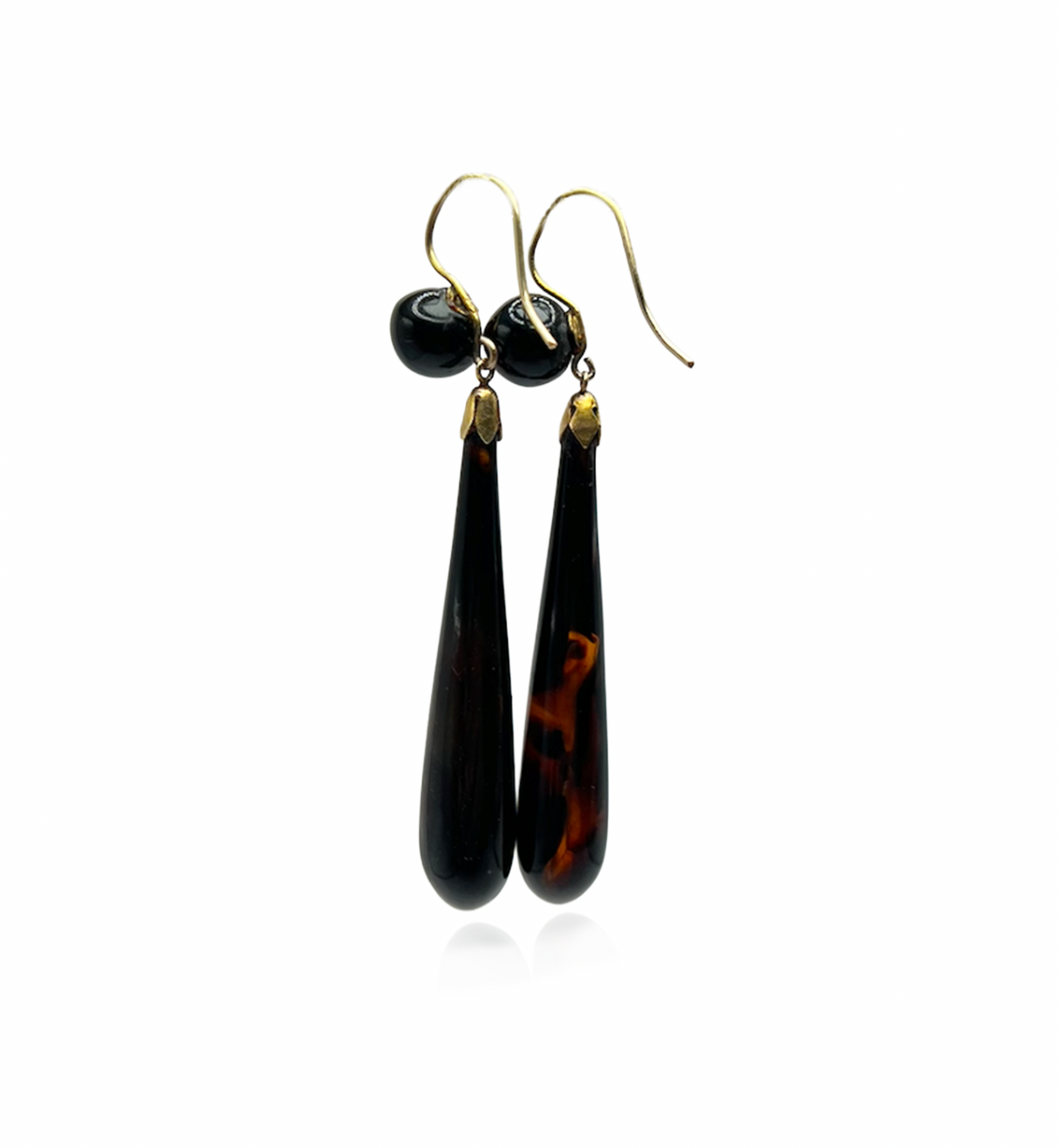 Tortoise Shell Drop Earrings