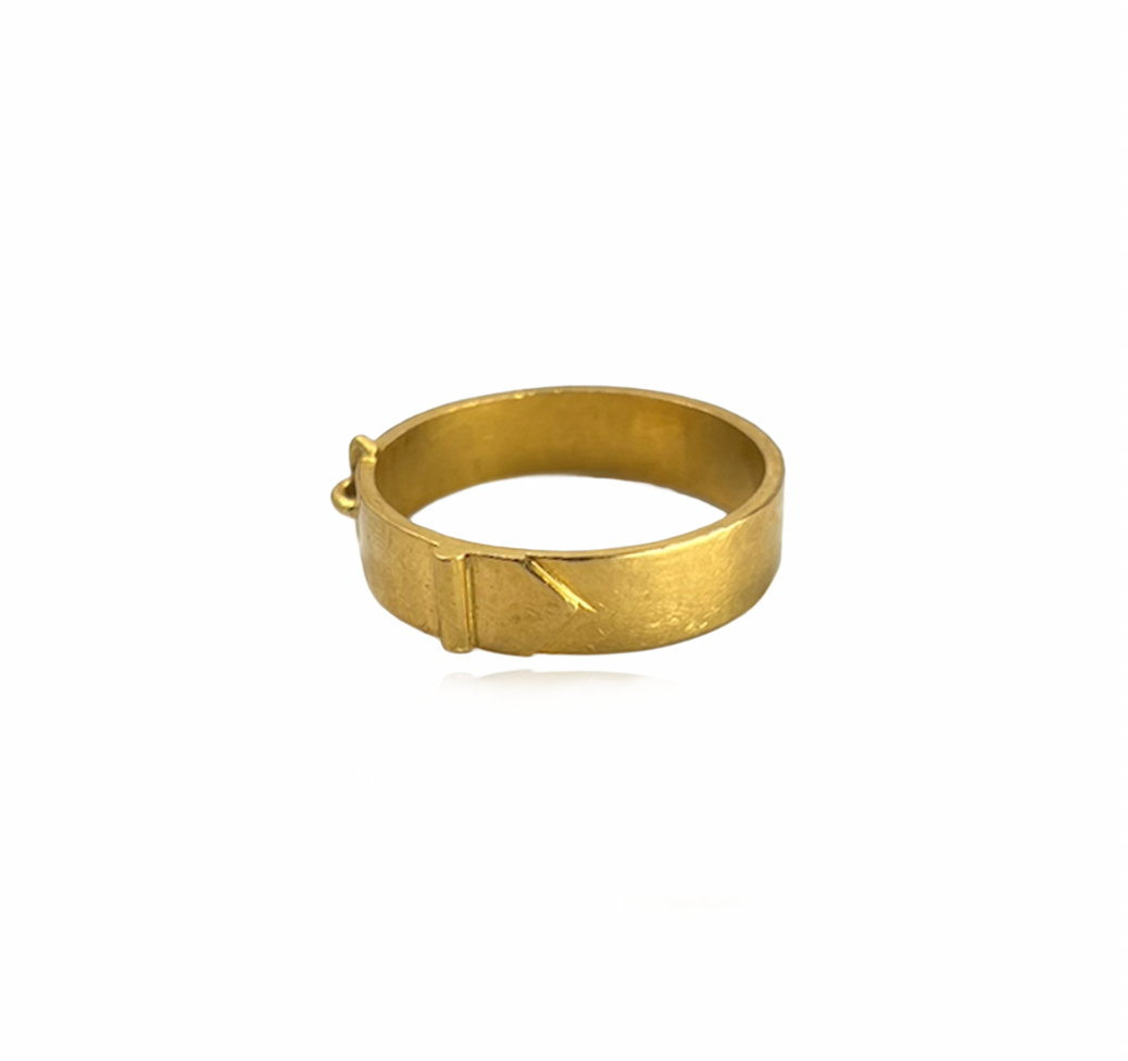 Gold Buckle Ring