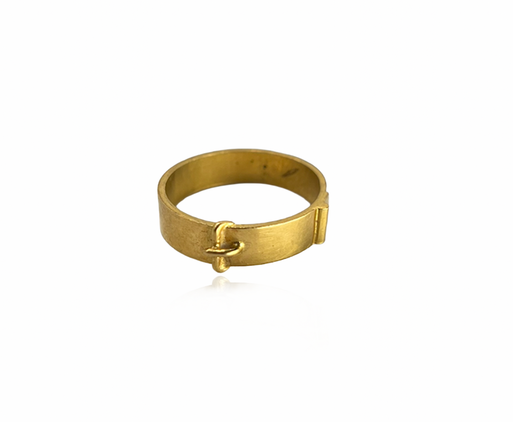 Gold Buckle Ring