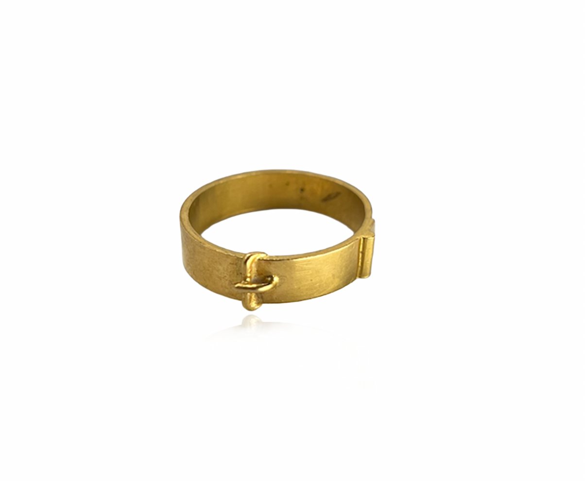 Gold Buckle Ring