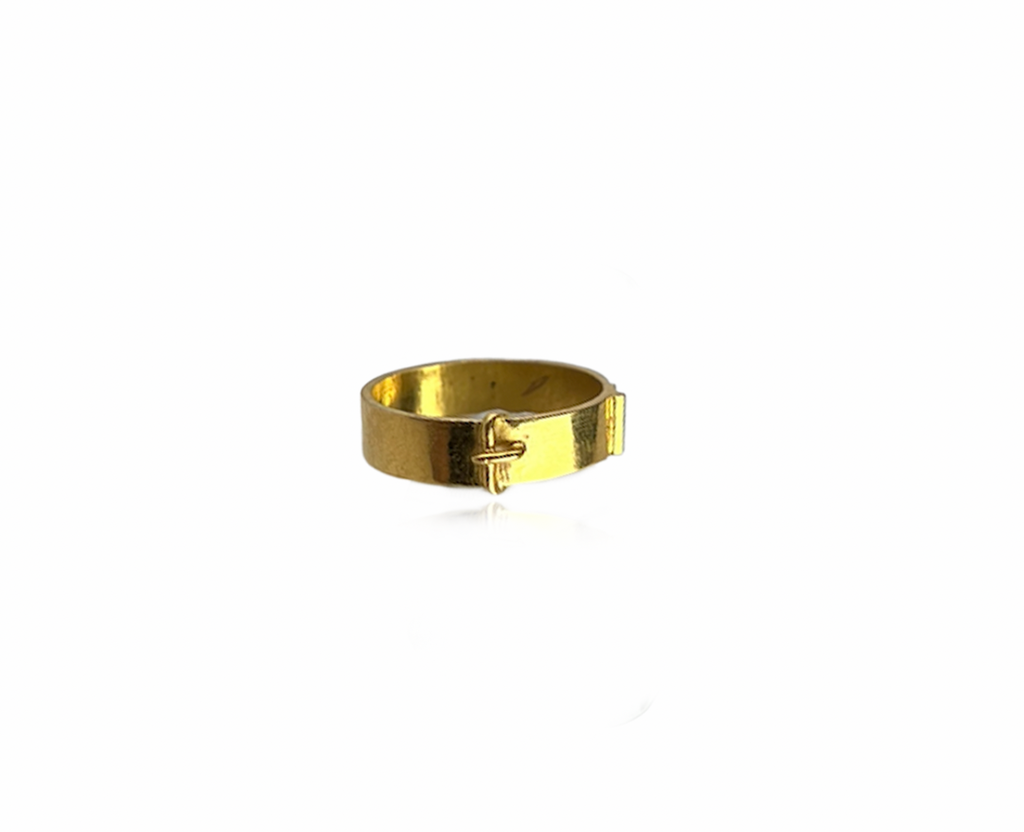 Gold Buckle Ring