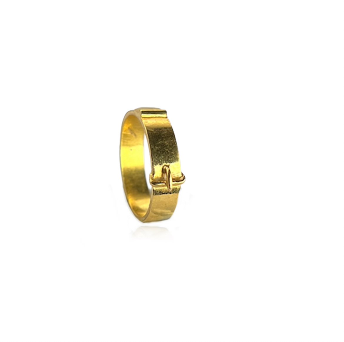 Gold Buckle Ring