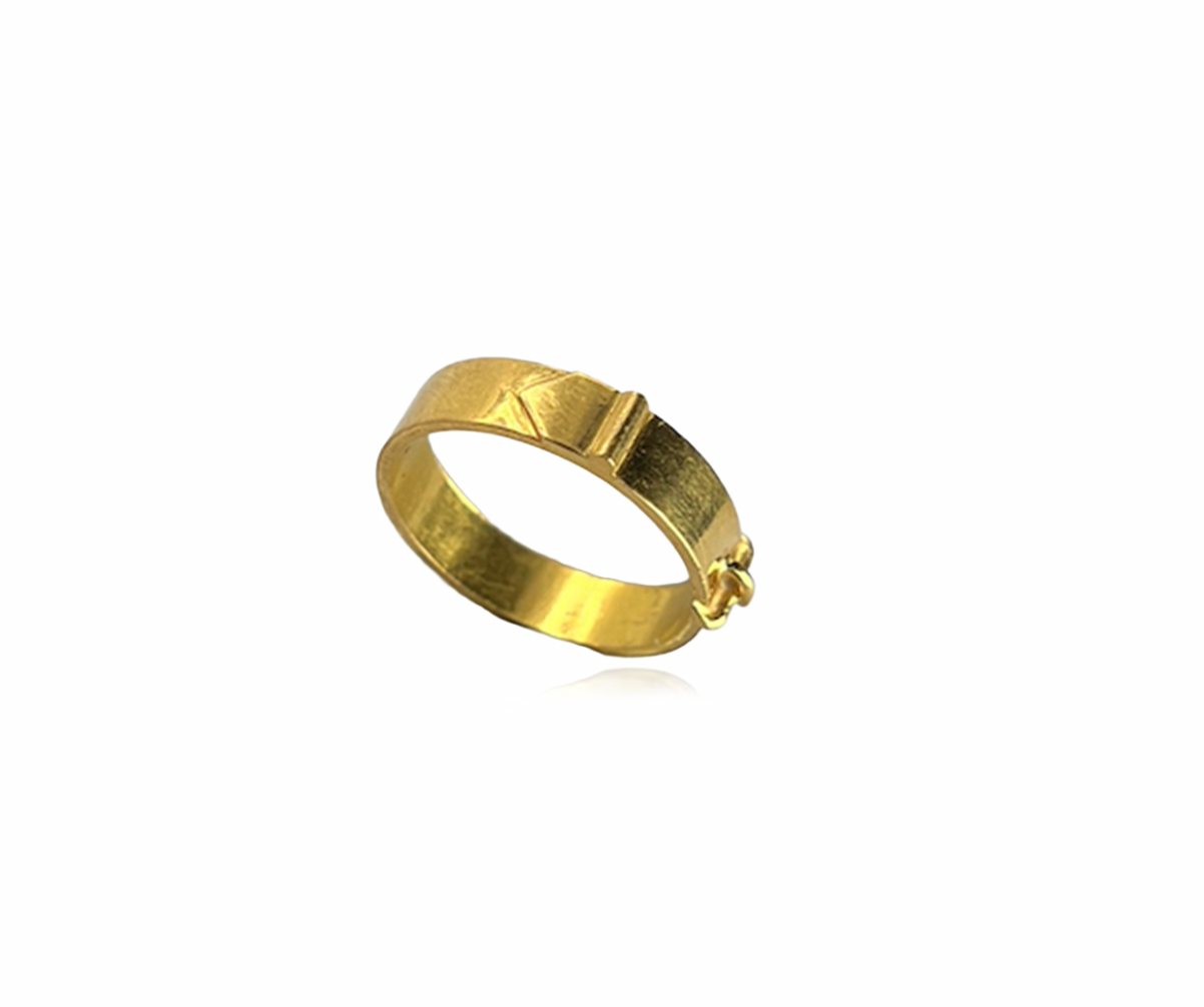 Gold Buckle Ring