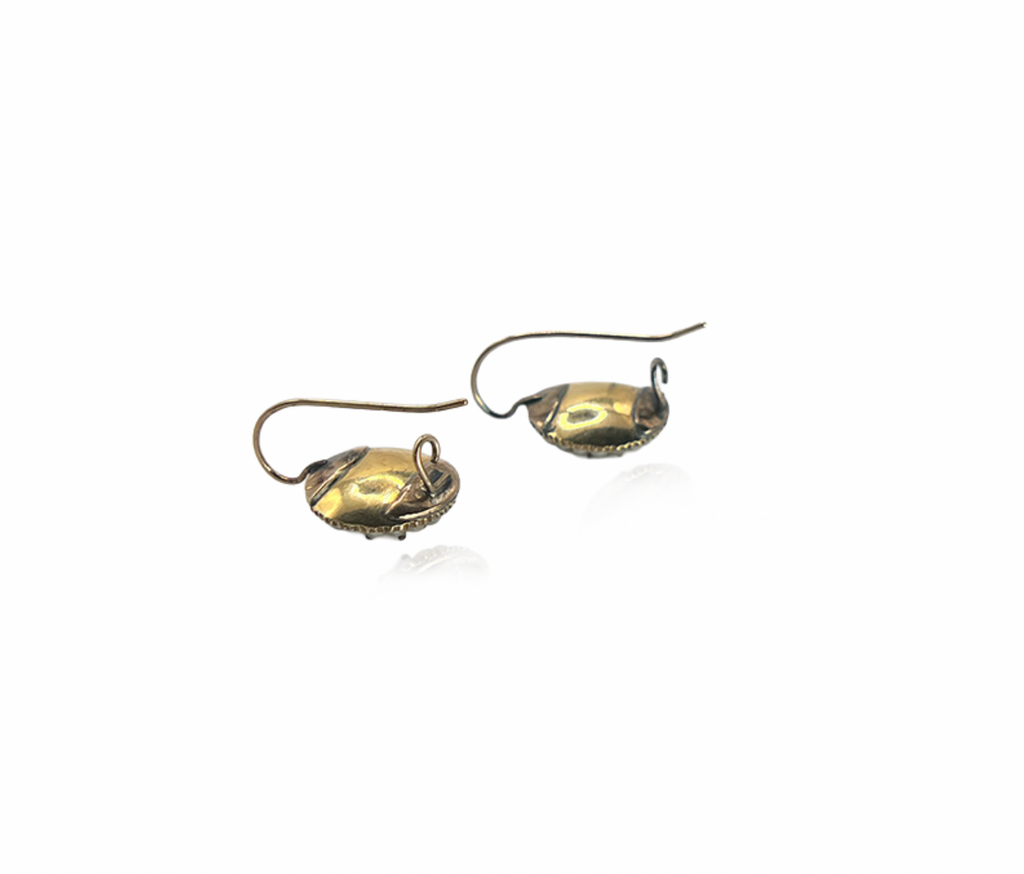 Seed Pearl and Large Citrine Detachable Earrings