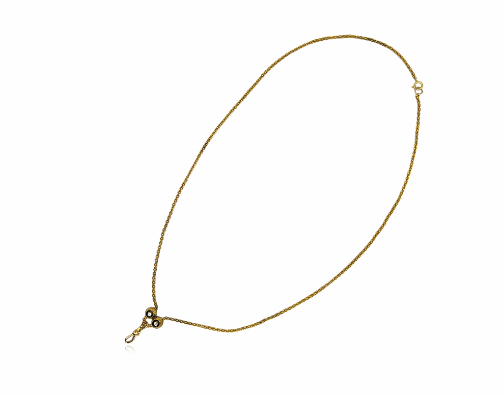 Watch Chain with Diamond Spheres