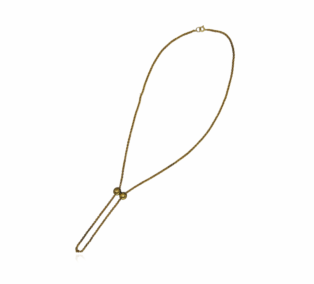 Watch Chain with Diamond Spheres