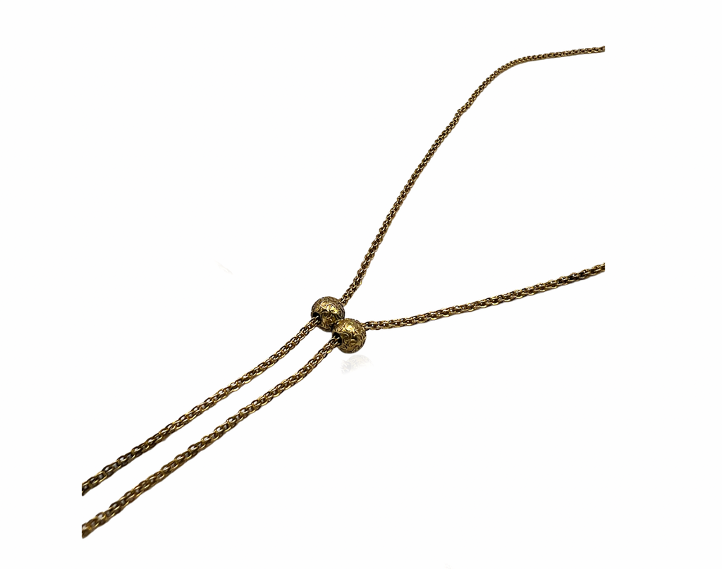 Watch Chain with Diamond Spheres