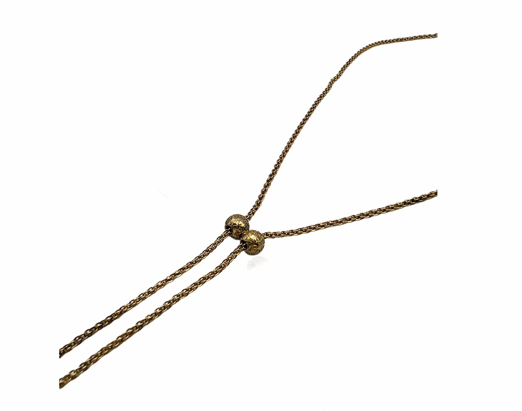 Watch Chain with Diamond Spheres