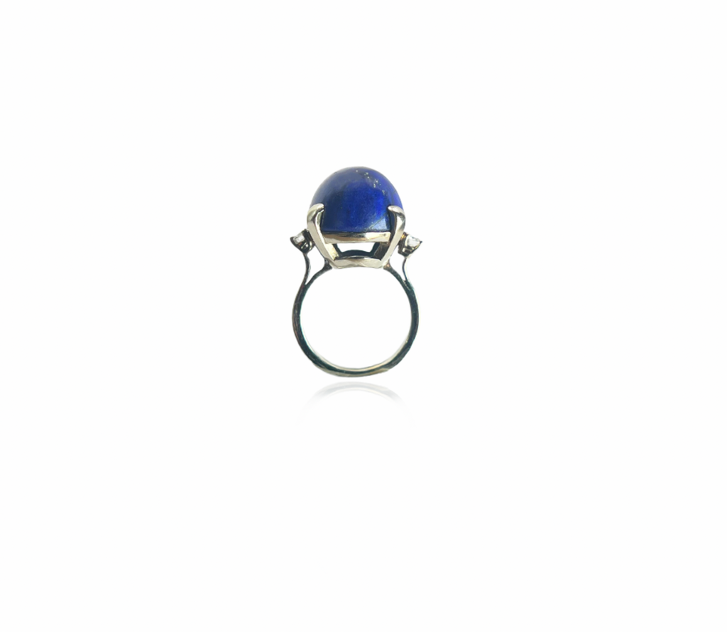 Lapis and Diamond Ring