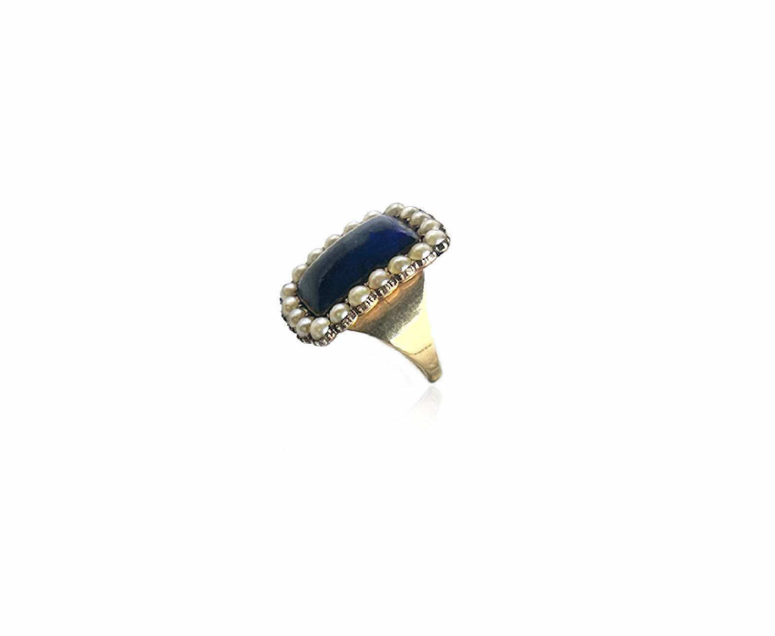 Lapis and Pearl Ring