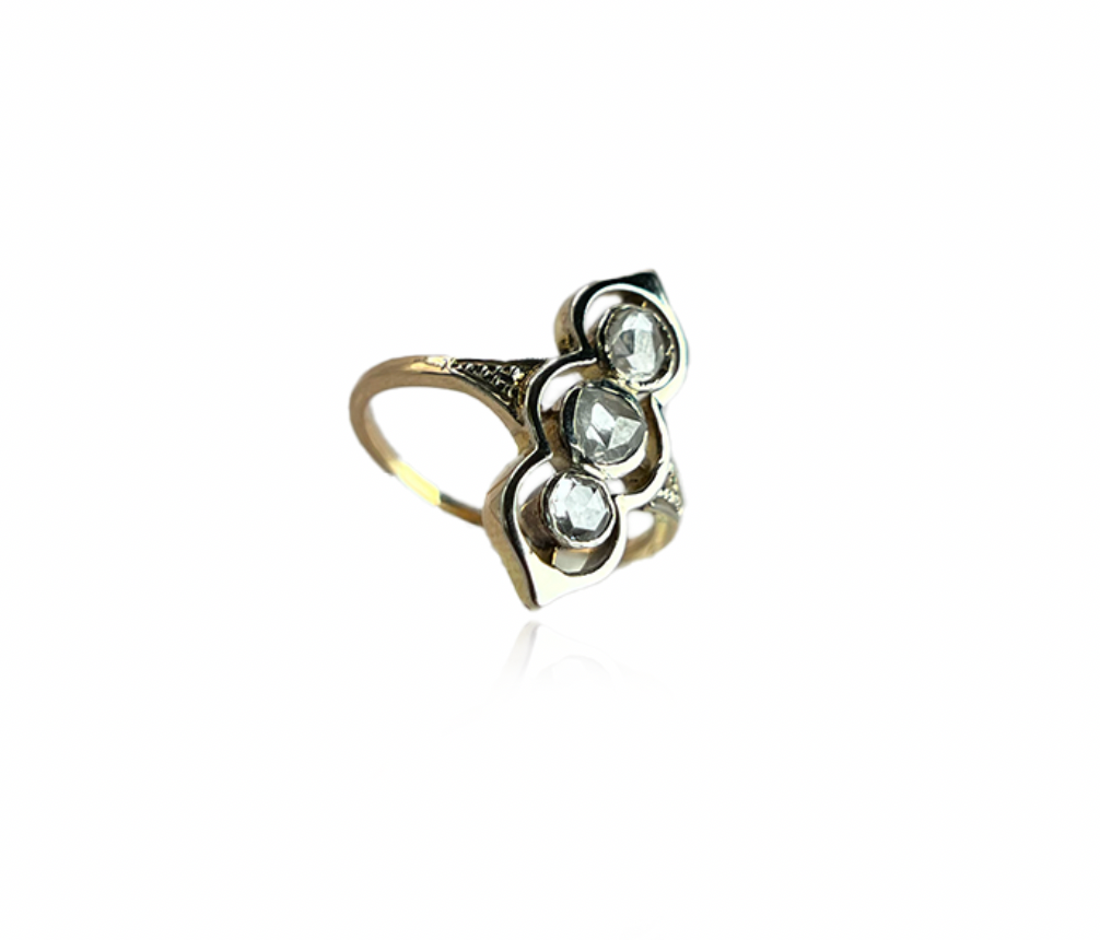 Rose Cut Diamond Ring