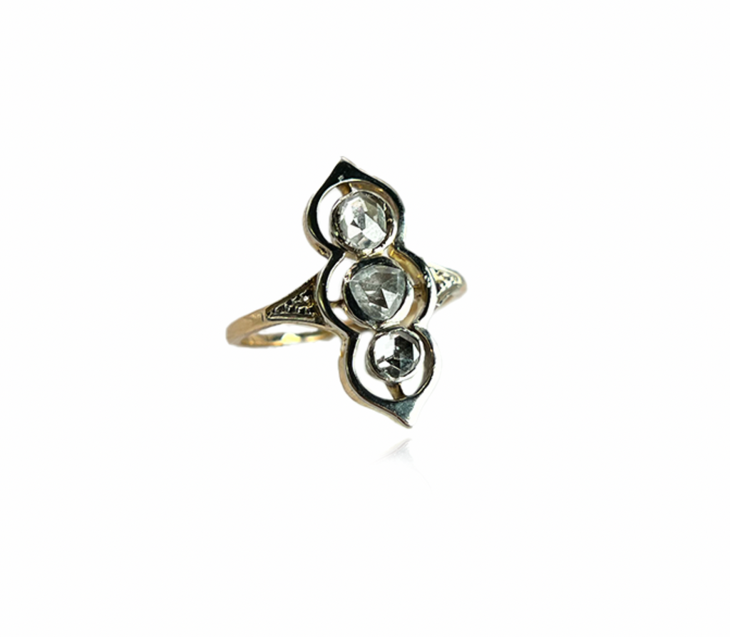 Rose Cut Diamond Ring