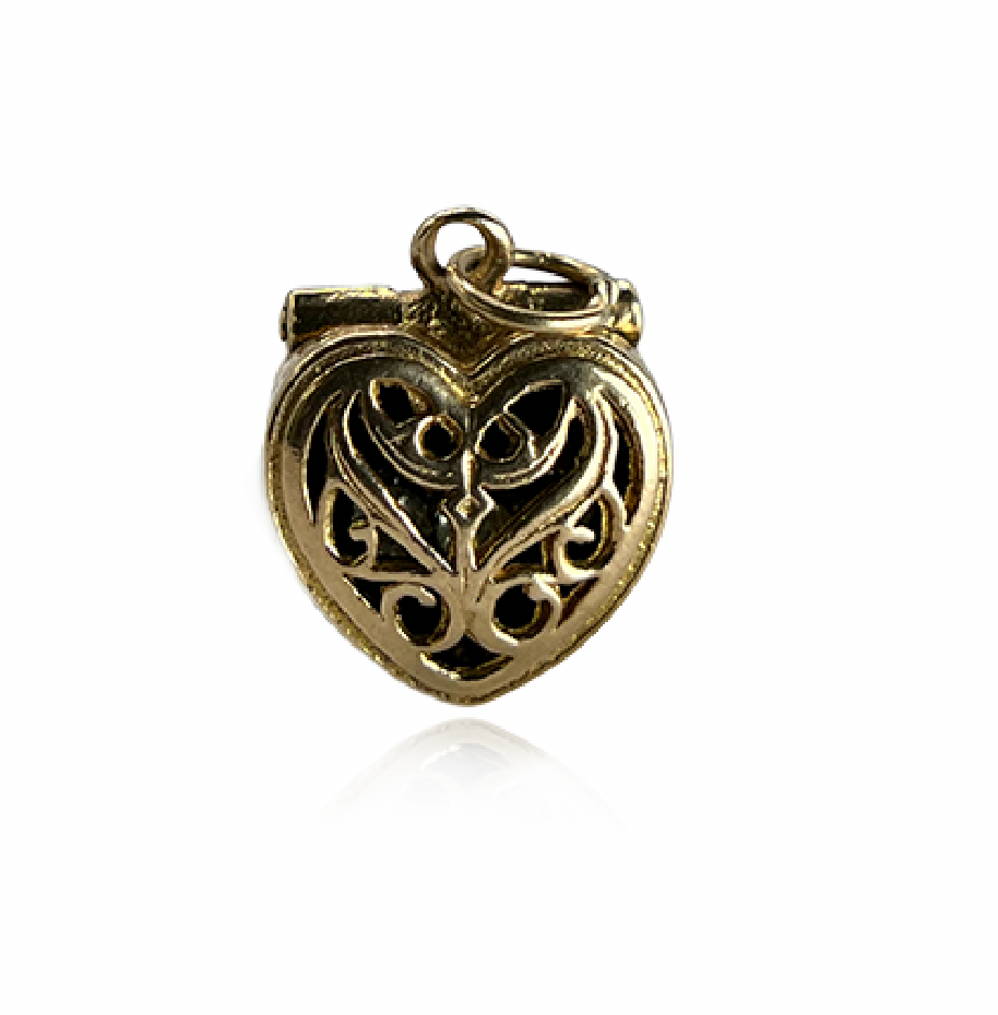 French Promise Ring in Heart Charm Box