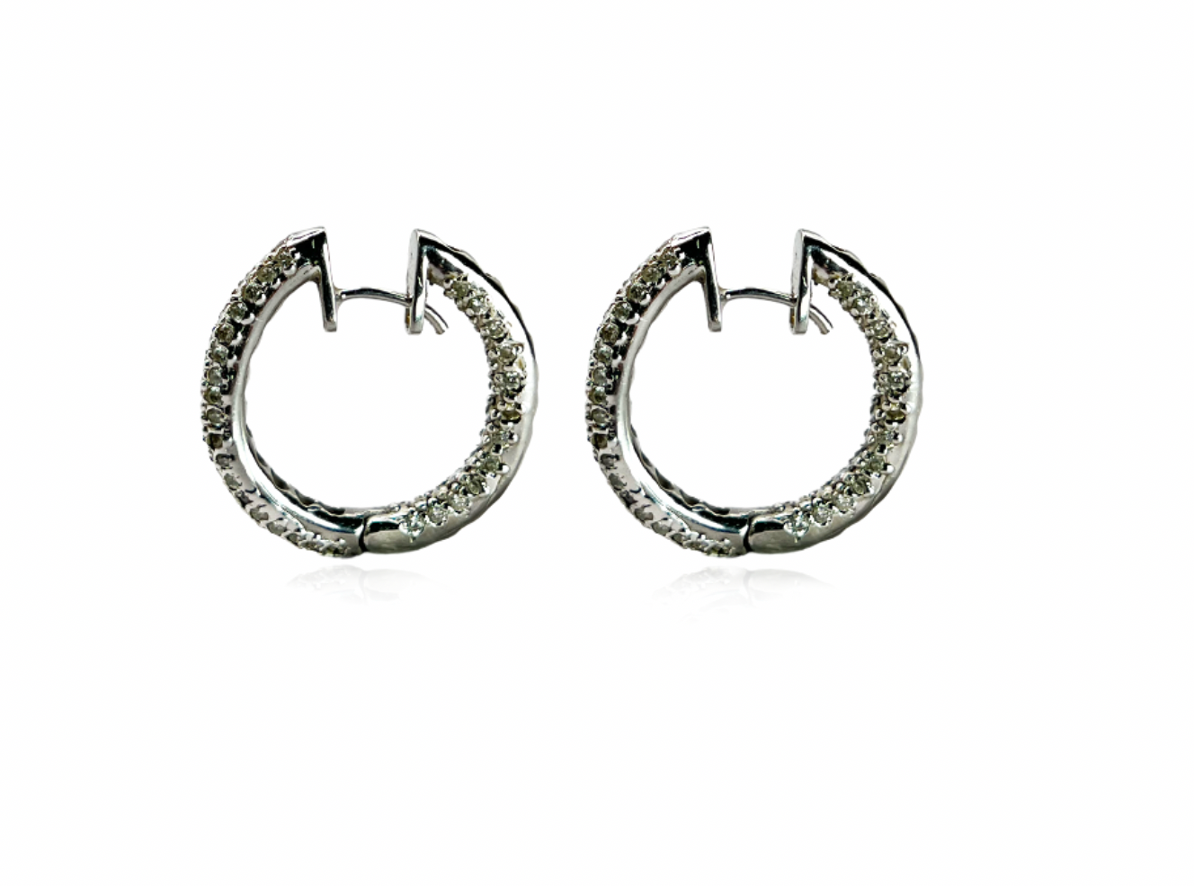Diamond Hoop Earrings