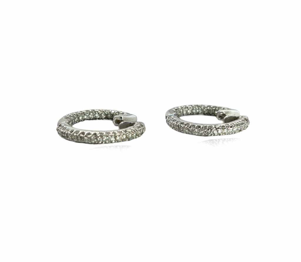 Diamond Hoop Earrings