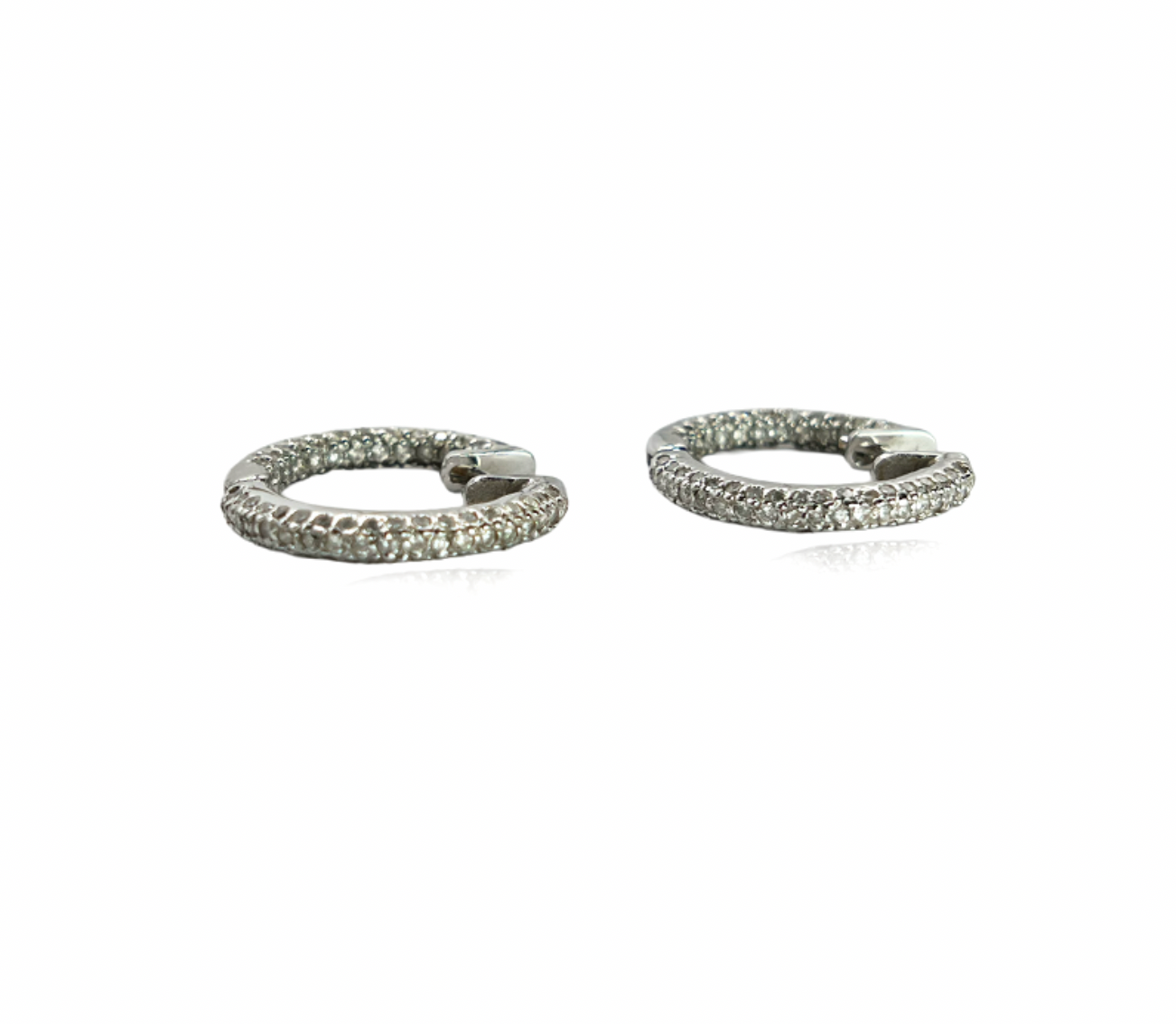 Diamond Hoop Earrings