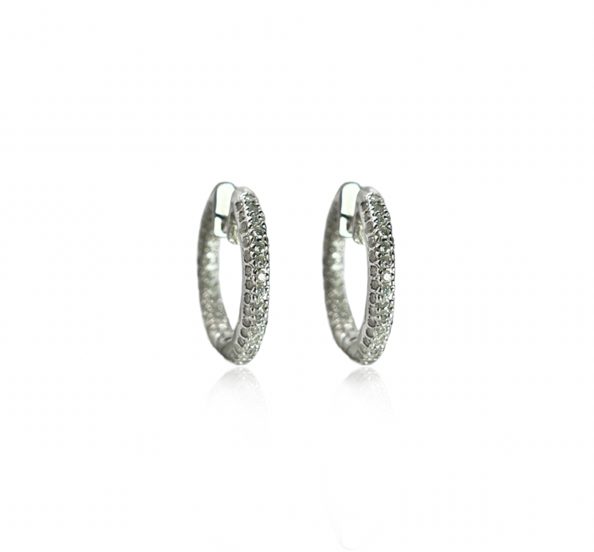 Diamond Hoop Earrings