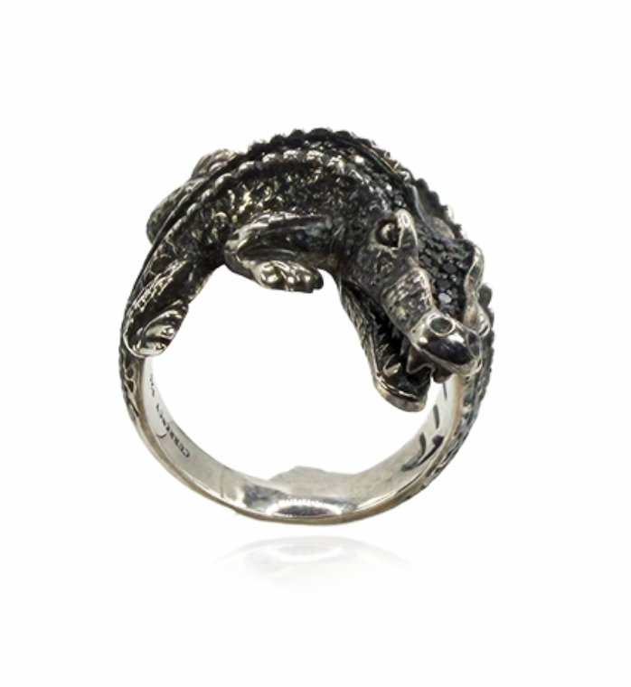 Black Diamond Aligator Ring