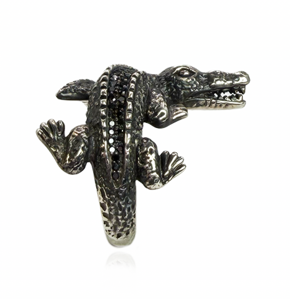 Black Diamond Aligator Ring
