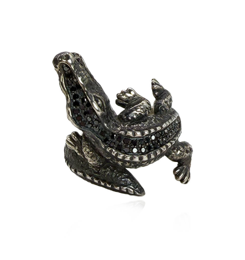 Black Diamond Aligator Ring