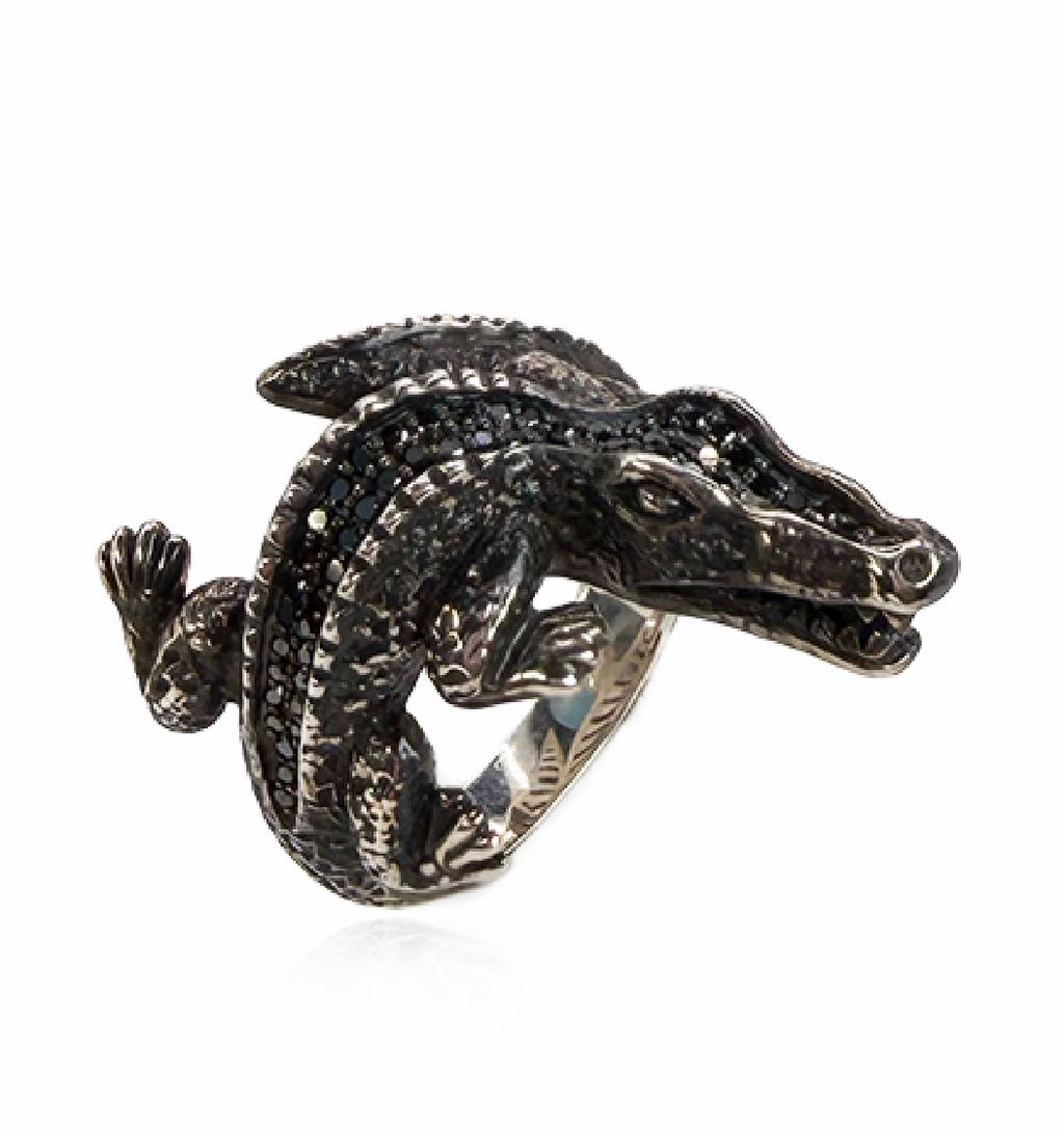Black Diamond Aligator Ring