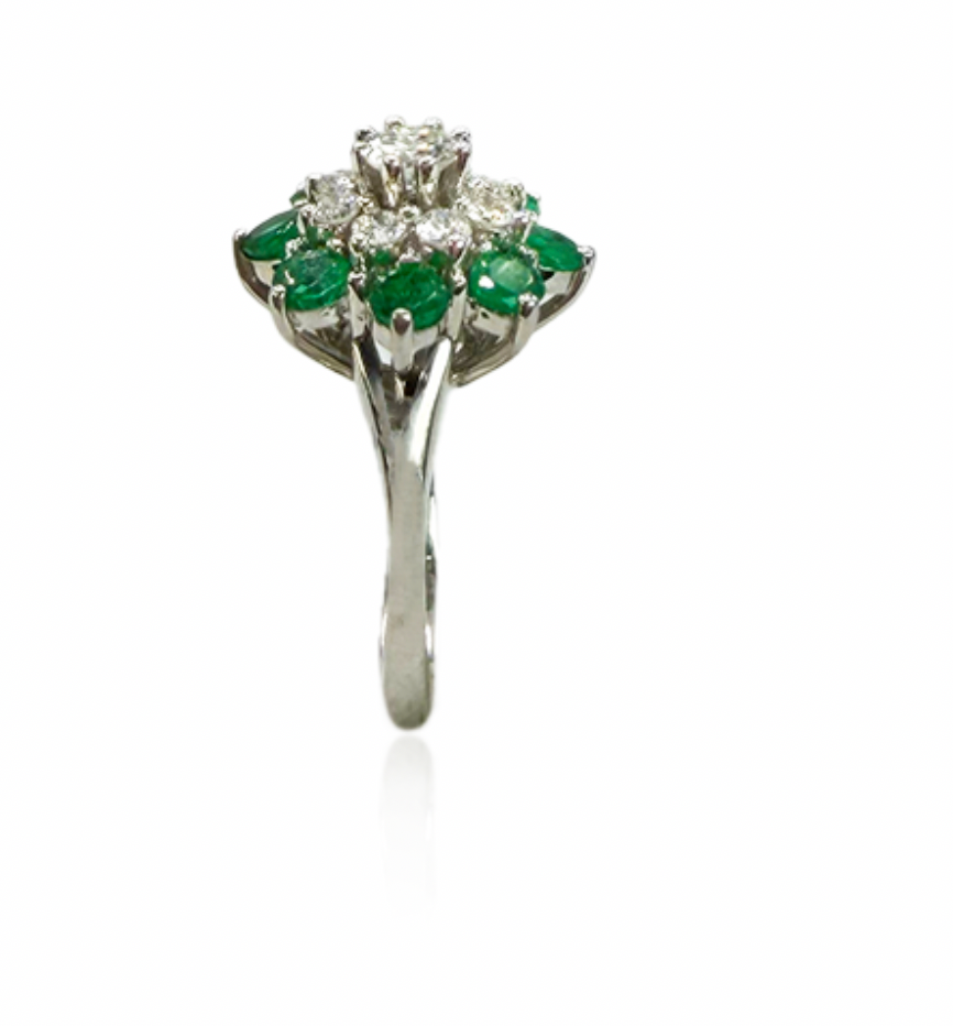 Diamond and Emerald Ring