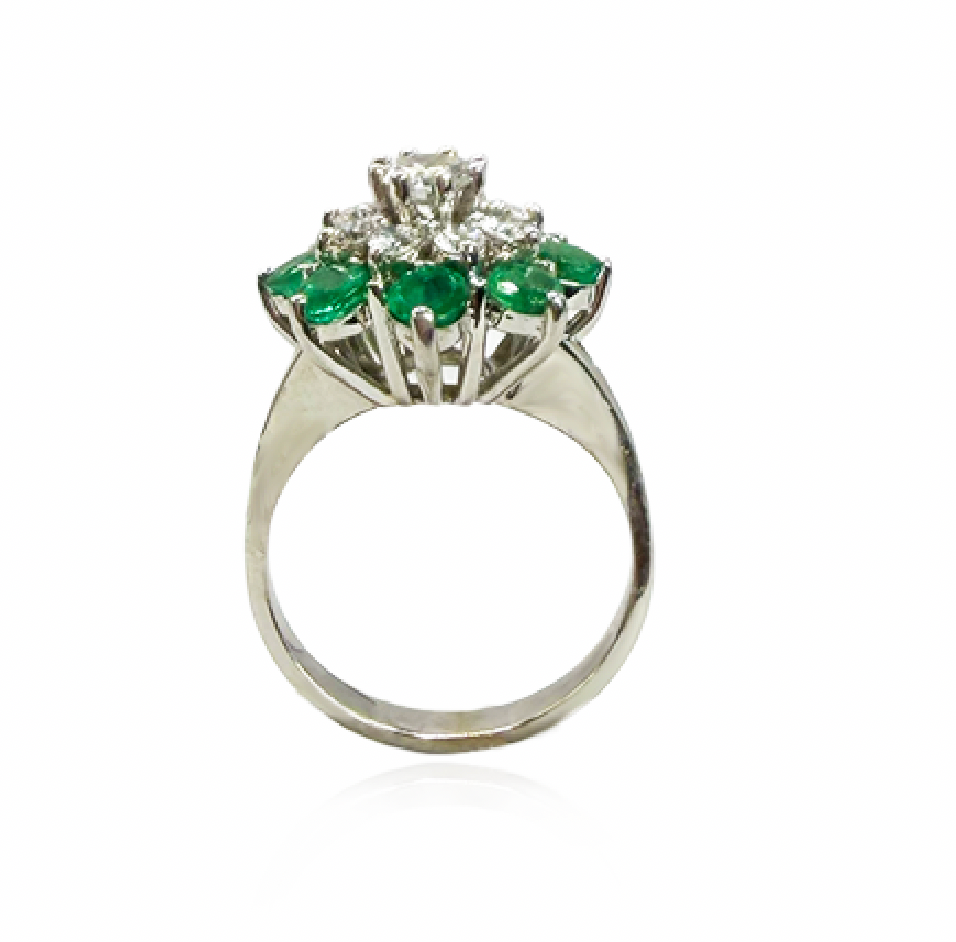 Diamond and Emerald Ring