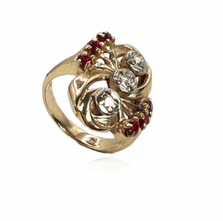 Diamond and Ruby Ring