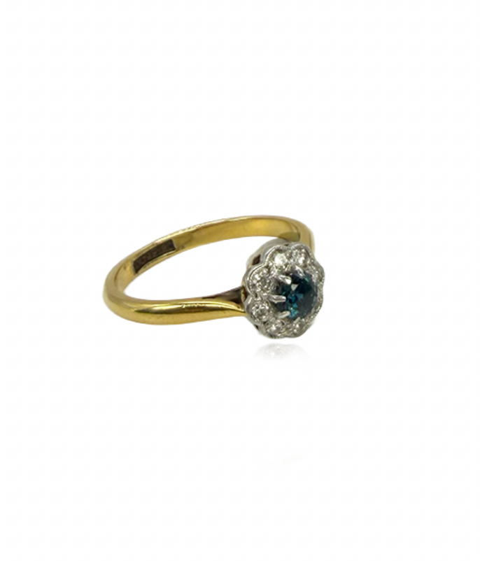 Diamond and Sapphire Ring