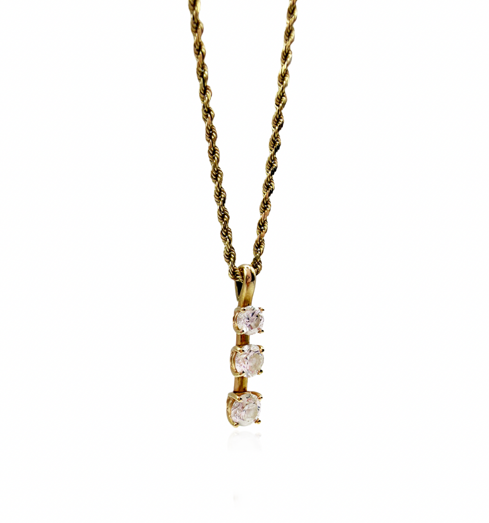 Diamond Drop Pendant Necklace