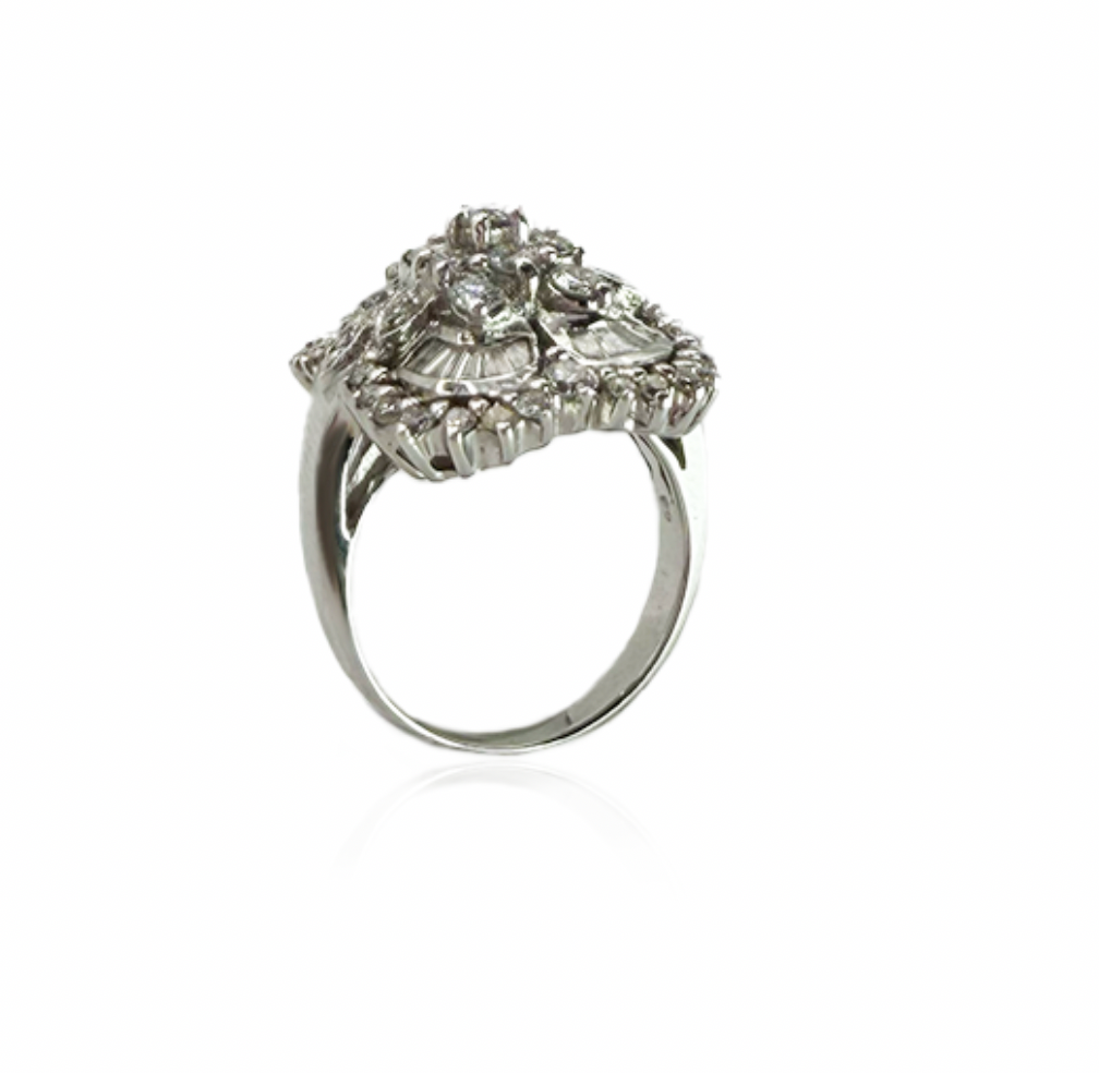 Diamond Flower Ring