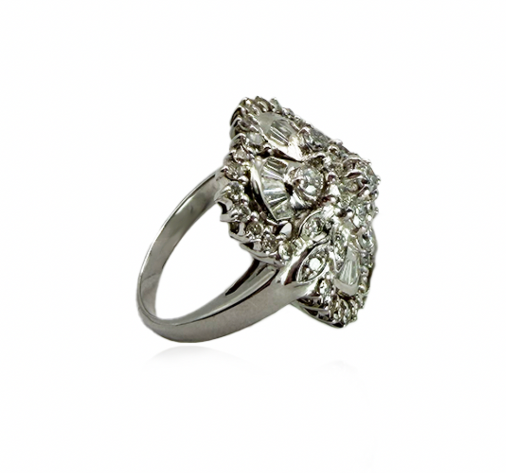 Diamond Flower Ring